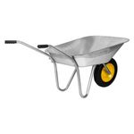 Тачка садовая, грузоподъемность 90 кг, оцинк. рама, объем 65 л// Сибртех 689614