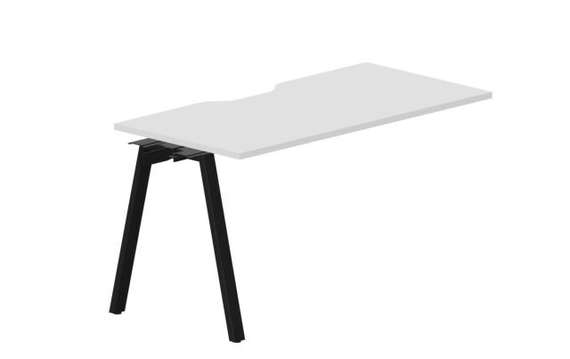 стол Arena 1380х680х750мм (с эргономичным вырезом) - приставной элемент