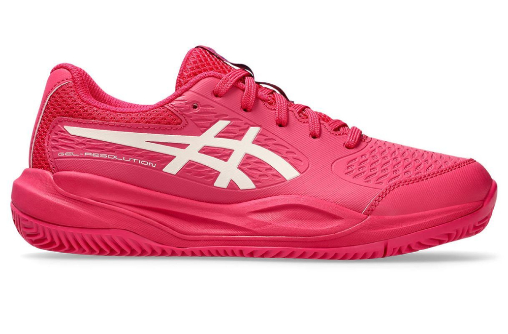 Детские Кроссовки теннисные Asics Gel-Resolution X GS Clay - ярко-розовый/кремовый