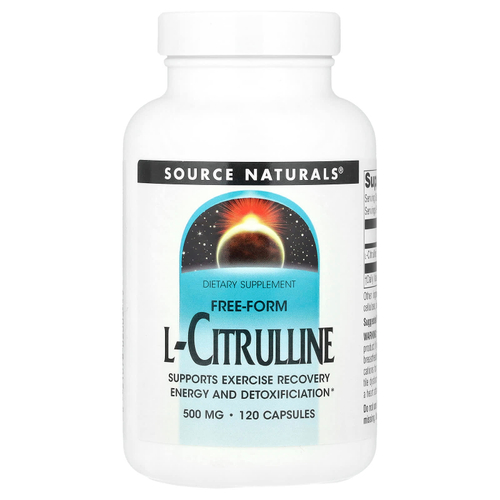 Source Naturals, L-цитруллин, 500 мг, 120 капсул
