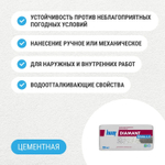 Штукатурка цементная декоративная Knauf Диамант Шуба 3 мм 25 кг