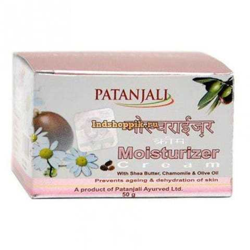 Крем для лица Patanjali Moisturizer Антивозрастной увлажняющий, Алоэ Вера, мед, масло ши, ромашка Cream 50 г