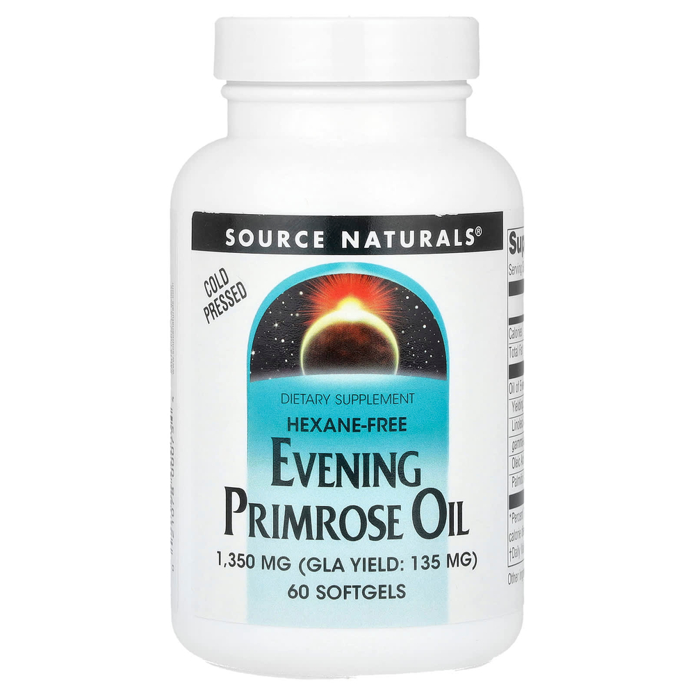 Source Naturals, Масло примулы вечерней, 1350 мг, 60 капсул