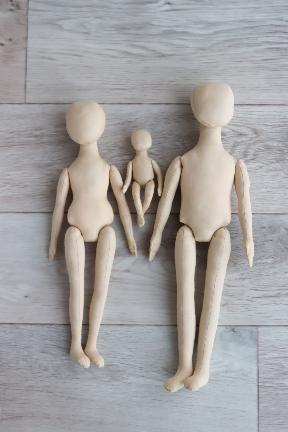 Беата, 38 см. Заготовка подвижной интерьерной куклы из текстиля для хобби, рукоделия, творчества