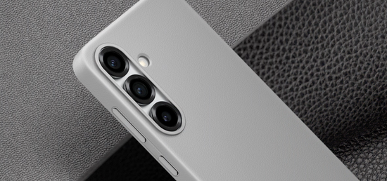 Чехол Kindsuit ( кожа) для Galaxy S25 , серый