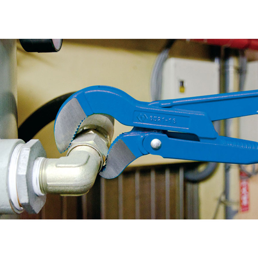 KING TONY (6521-21) Ключ газовый №3 с изогнутыми губками