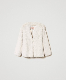 Twinset Milano куртка из искусственного меха White Snow