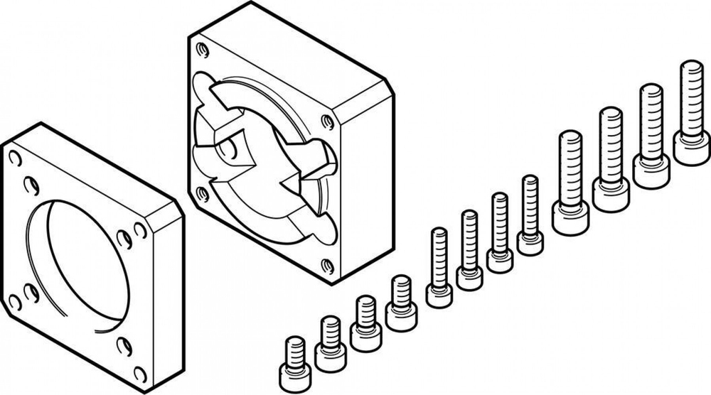 EAMF-A-43D-60G/H Фланец электродвигателя