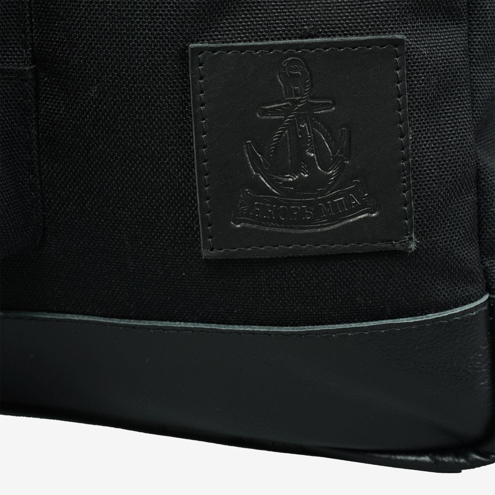 Рюкзак Подлодка Черная Кожа/Нейлон