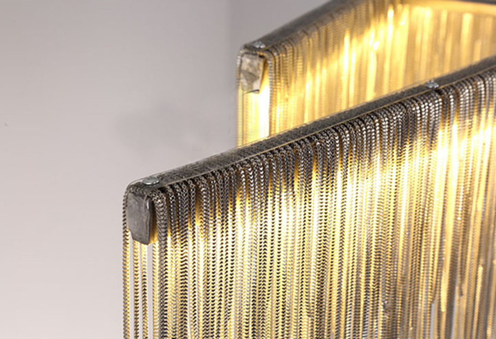 Pendant design lamp Waterfall  L100 (Silver)