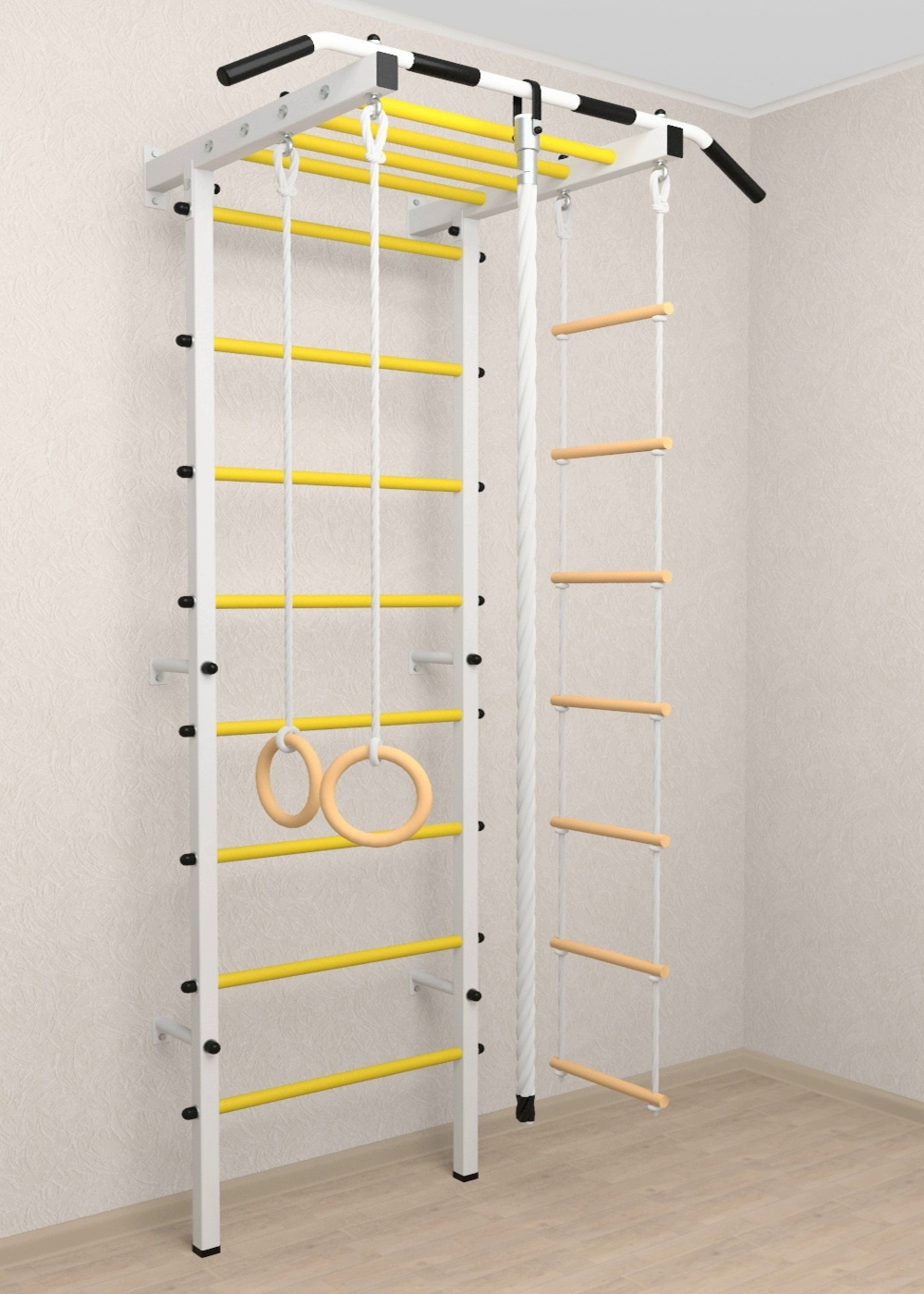 Шведская стенка Sv Pro рукоход 851 (Турник Pro рукоход/Канат/Kольца/Лестница)