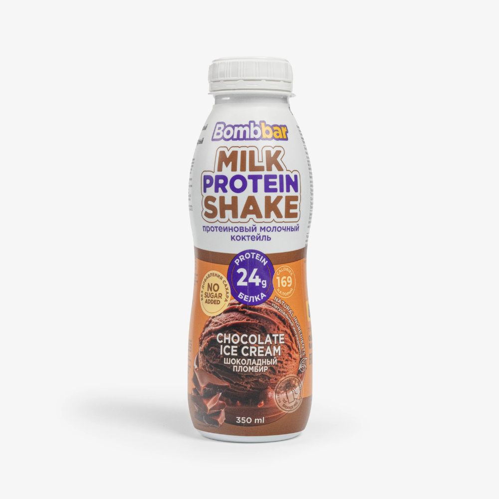 Коктейль молочный Bombbar Protein Шоколадный пломбир 350 мл