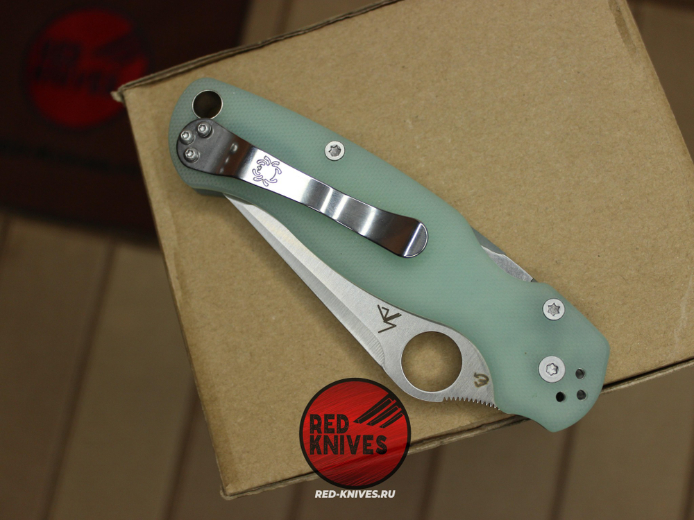 Нож Spyderco Paramilitary 2 Tanto G10 - натурал Г10 рукоять, клинок сатин RK/484