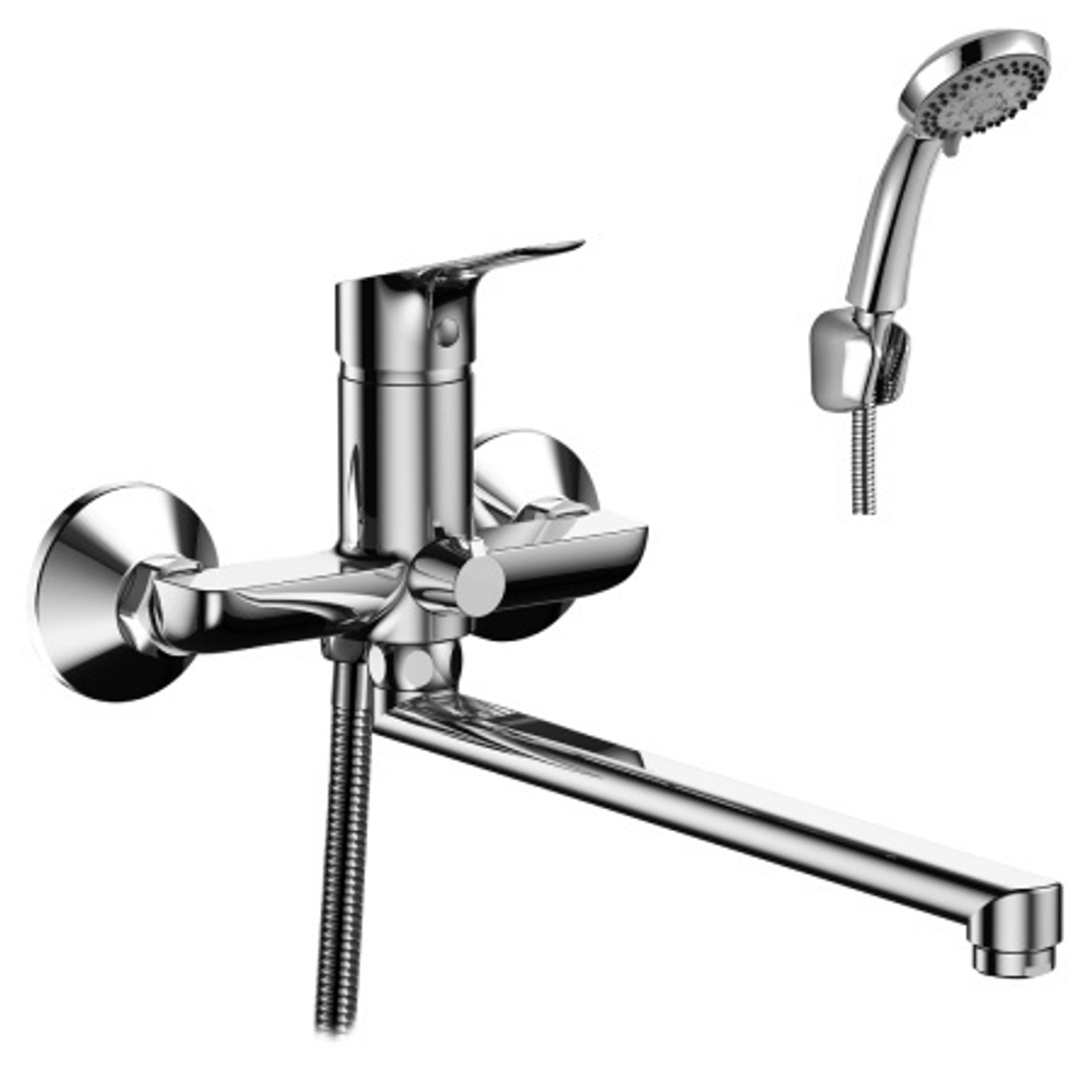 Смеситель RS29-33 ROSSINKA универсальный плоский излив 35см