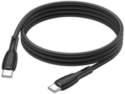 Кабель Type-C  BOROFONE BX86 1м, 3.0A  силиконовый черный