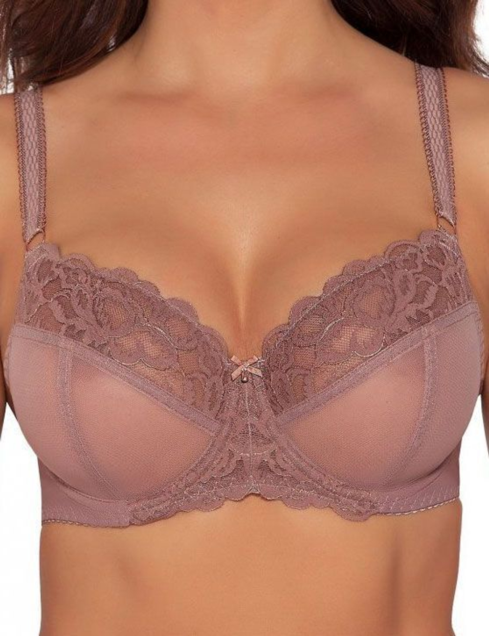 Бюстгальтер на косточках с боковыми поддержками (Размер: 75F) (Цвет: темно-синий)