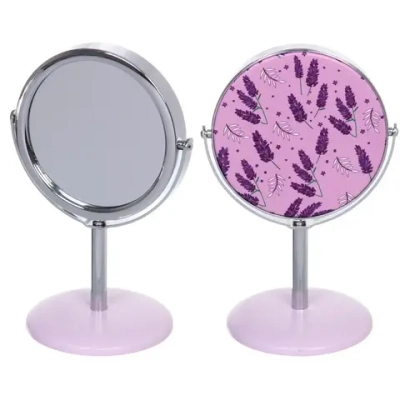 Зеркало косметическое настольное «ФРАТЕЛЛИ», лаванда, 14*9,3см (коробка)