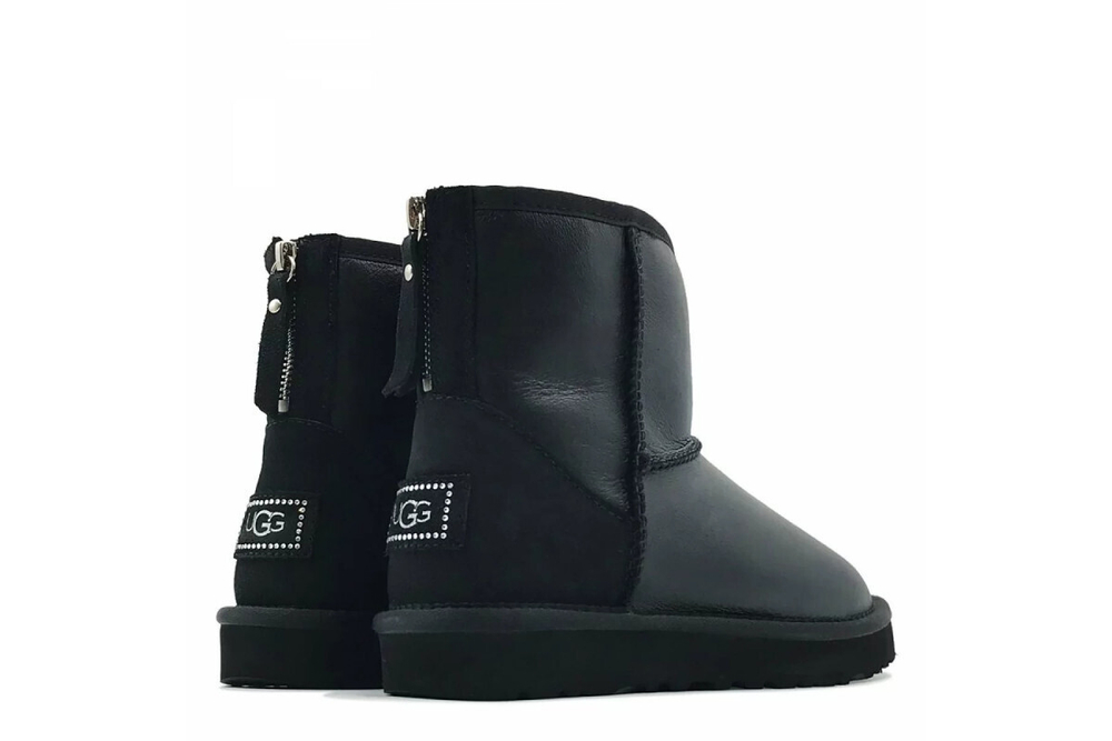 UGG Classic Mini Zip Metallic Black