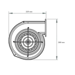 Вентилятор наддува VSK 140 (аналог WPA 140) нагнетательный для котлов до 130 кВт