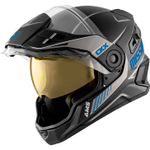 Шлем снегоходный CKX MISSION AMS EDL FULL FACE TRACKER, голубой матовый