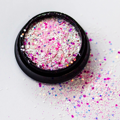АФН, Глиттер "Megamix" в черной банке QTB21, 1 шт