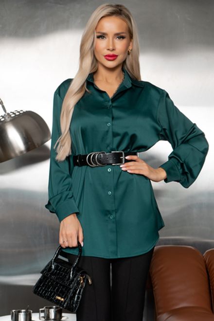 Рубашка (изумрудный) Б11-133/3 Nikol