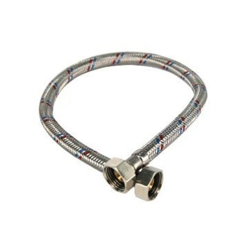 Гибкая подводка для воды VALFEX нерж.сталь 1/2" В-В 80 см (100)