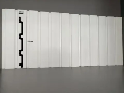Стеновая панель 3D BOARD (2900х120х10мм) 10120 белая