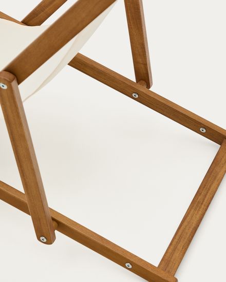 Adredna Детское складное кресло-шезлонг бежевого цвета из акации Испания La Forma