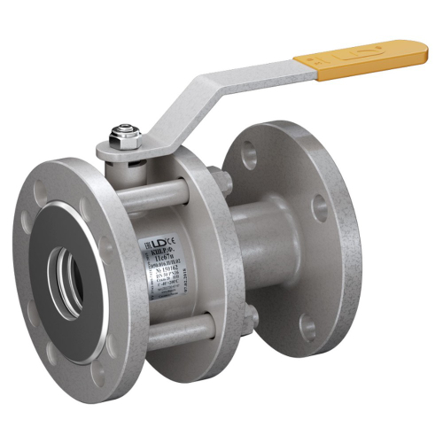 Кран шаровой стальной для воды LD 11с67п КШРФ из стали 20 Ду100 Ру1,6 полнопроход.