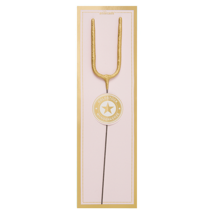 Бенгальская свеча "Буква U" (золото) 1 шт