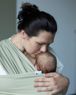 Трикотажный слинг-шарф, цвет Фисташка