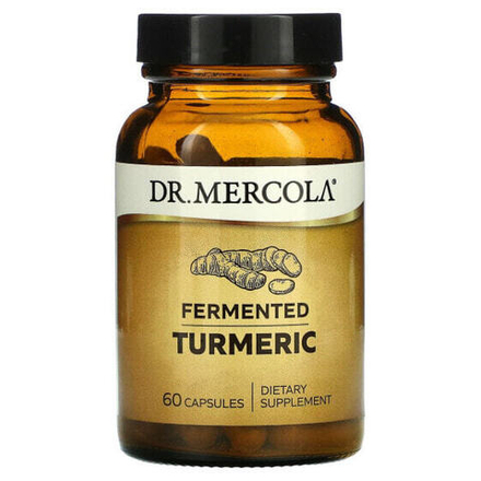Имбирь и куркума Dr. Mercola, Ферментированная куркума, 60 капсул