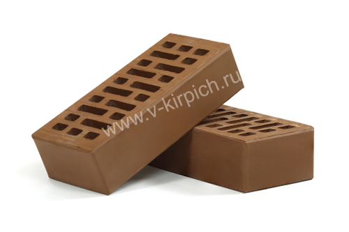 Кирпич лицевой Воротынский одинарный терракотовый, гладкий