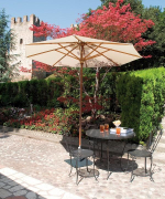 Зонт профессиональный Ø4 м Scolaro Palladio Standard, натуральный, слоновая кость