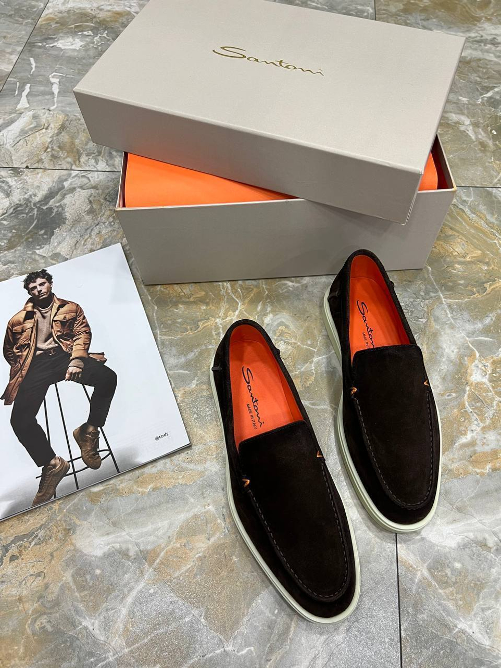 Лоферы Santoni