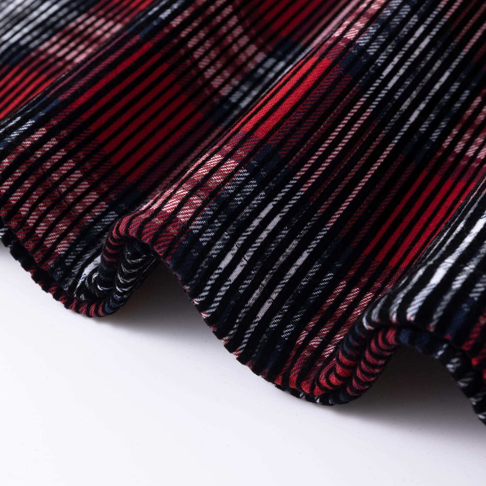 Рубашка YMKASHIX Velvet Tartan красная / черная