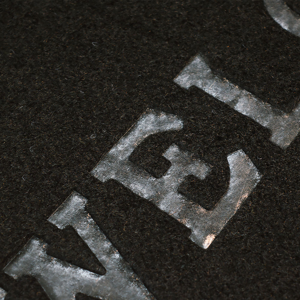 Коврик влаговпитывающий ворсовый 40*60см "Welcome", черный