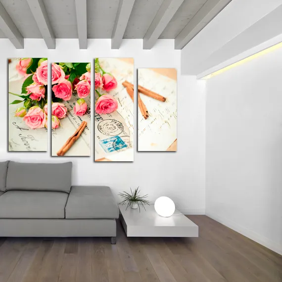 Модульная картина "Букет из роз"