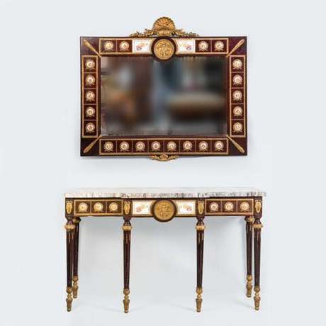 Винтаж: Консоль и зеркало в стиле Людовика XV