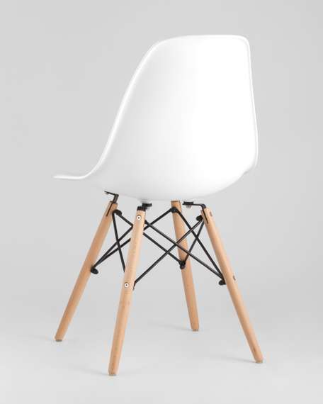 Стул Eames Style DSW белый (разборный каркас)