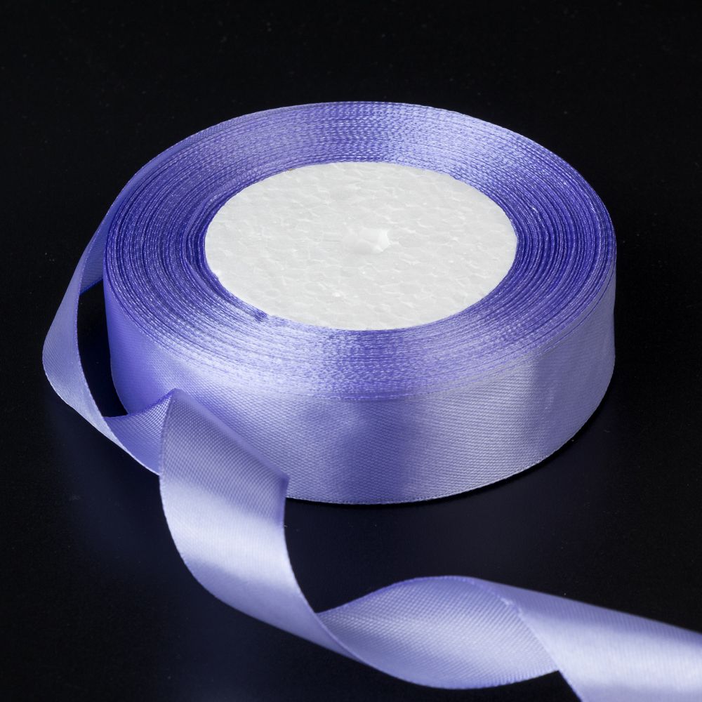 Лента атласная 3,8см*22,85м ТЕМНО-ЛАВАНДОВЫЙ