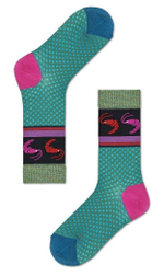 Носки Josefin Crew Sock с креветками (Размер: 25) (Цвет: зеленый)