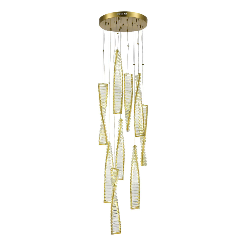 SL6205.303.09 Светильник подвесной ST-Luce Латунь/Прозрачный LED 1*99W 3000K