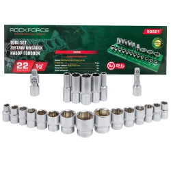 Головки 1/2'', набор 22пр. (6гр.) RockForce RF-50221