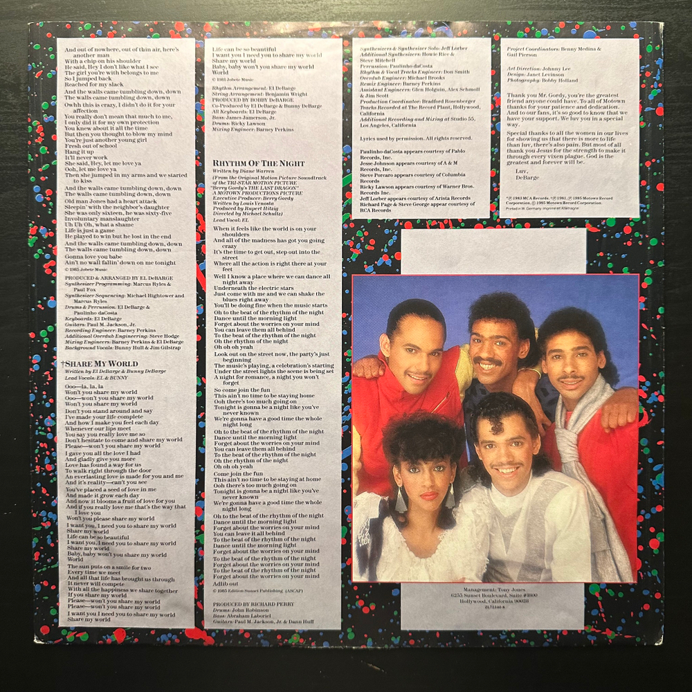 DeBarge - Rhythm Of The Night (Европа 1985г.)
