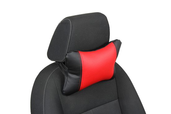 Автомобильная подушка "Косточка" под шею из экокожи
