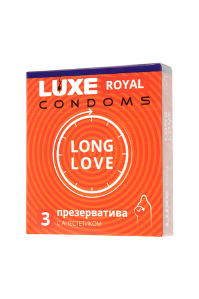 Презервативы Luxe Royal long love c анестетиком № 3