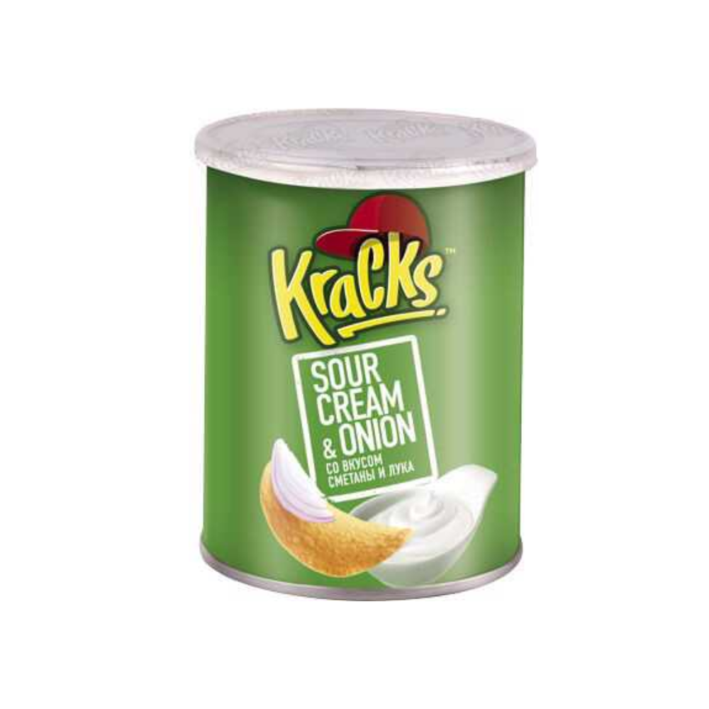 Чипсы Kracks Сметана и лук 45 гр