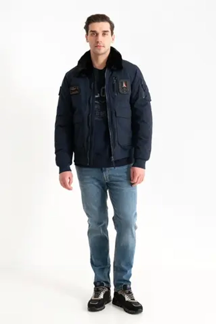 Джинсы муж. AERONAUTICA 184 голубой